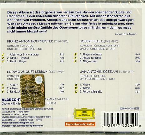 Lost and Found - CD Audio di Albrecht Mayer,Kammerakademie Potsdam - 2