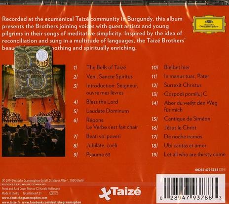 Music of Unity and Peace - CD Audio di Taizé - 2