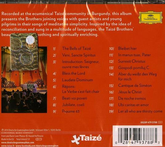 Music of Unity and Peace - CD Audio di Taizé - 2