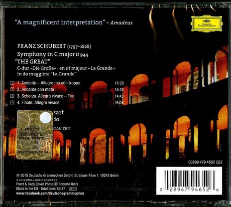 Sinfonia n.9 - CD Audio di Franz Schubert,Claudio Abbado,Orchestra Mozart - 2