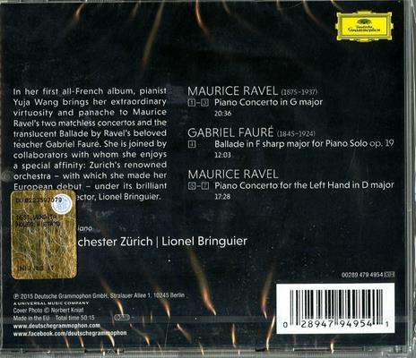 Concerti per pianoforte - CD Audio di Maurice Ravel,Orchestra Tonhalle Zurigo,Yuja Wang,Lionel Bringuier - 3