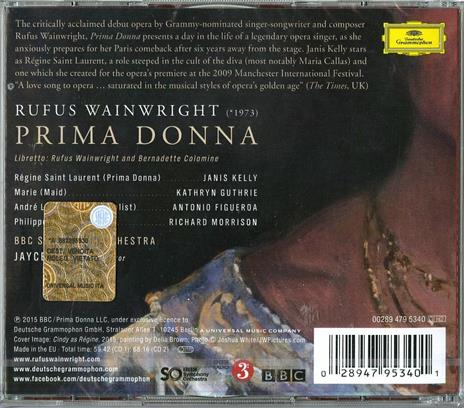 Prima donna - CD Audio di Rufus Wainwright,BBC Symphony Orchestra - 2