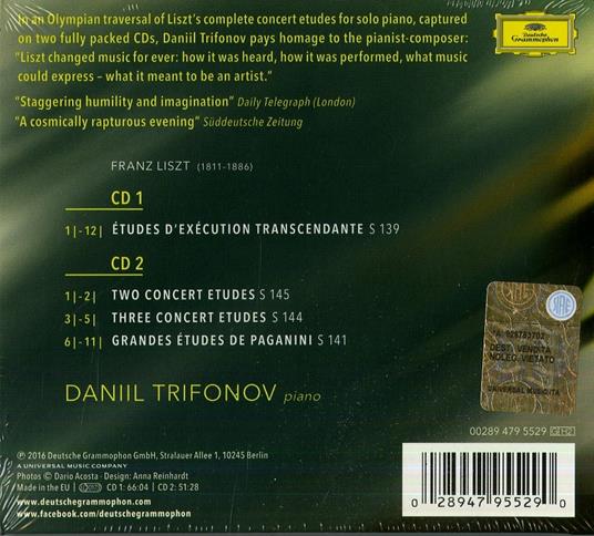Trascedental - CD Audio di Franz Liszt,Daniil Trifonov - 2