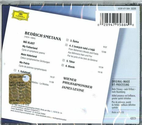 La Mia Patria - CD Audio di Bedrich Smetana,James Levine,Wiener Philharmoniker - 2