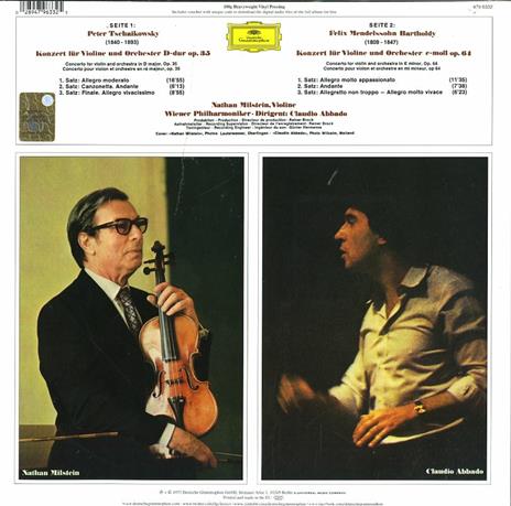 Concerti per violino - Vinile LP di Pyotr Ilyich Tchaikovsky,Felix Mendelssohn-Bartholdy - 2