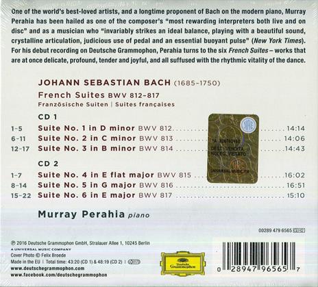 Suites francesi - CD Audio di Johann Sebastian Bach,Murray Perahia - 2