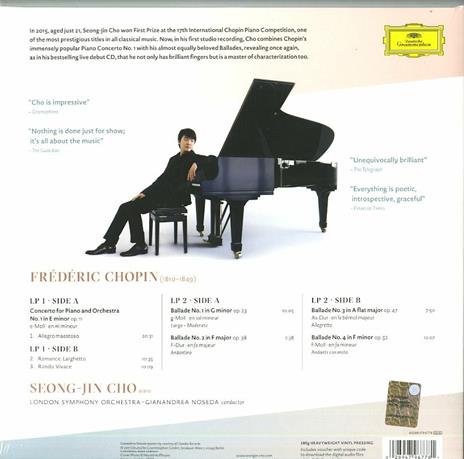 Concerto per pianoforte n.1 - Ballate - Vinile LP di Frederic Chopin,London Symphony Orchestra,Gianandrea Noseda,Seong-Jin Cho - 2