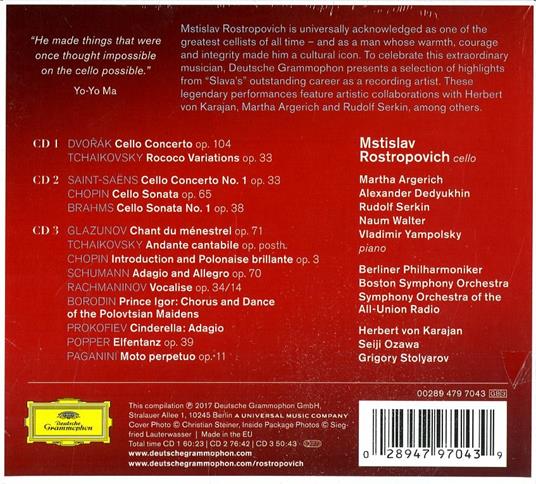 Slava! - CD Audio di Mstislav Rostropovich - 2