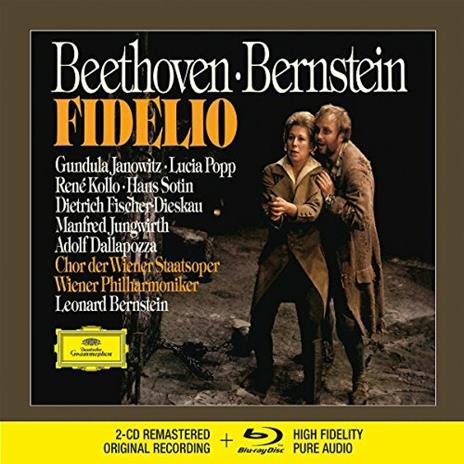 Fidelio - CD Audio + Blu-Ray Audio di Ludwig van Beethoven,Leonard Bernstein,Gundula Janowitz,René Kollo,Dietrich Fischer-Dieskau,Lucia Popp,Wiener Philharmoniker