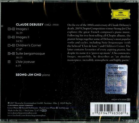 Images pour piano - Children's Corner - Suite Bergamasque - CD Audio di Claude Debussy,Seong-Jin Cho - 2