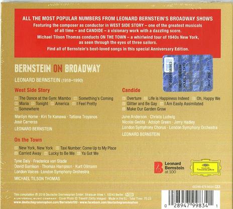 Bernstein on Broadway - CD Audio di Leonard Bernstein - 2