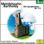 Sinfonie complete - CD Audio di Felix Mendelssohn-Bartholdy,Claudio Abbado,London Symphony Orchestra