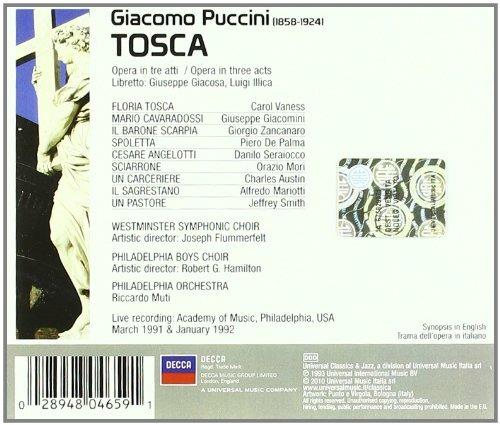 Tosca - CD Audio di Giacomo Puccini,Riccardo Muti,Carol Vaness,Giuseppe Giacomini - 2