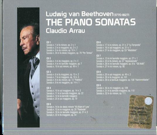 Sonate per pianoforte complete - CD Audio di Ludwig van Beethoven,Claudio Arrau - 2