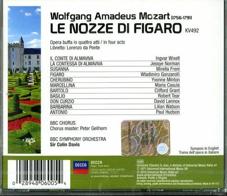 Le nozze di Figaro - CD Audio di Wolfgang Amadeus Mozart,Sir Colin Davis,Mirella Freni,Jessye Norman,Ingvar Wixell,BBC Symphony Orchestra - 2