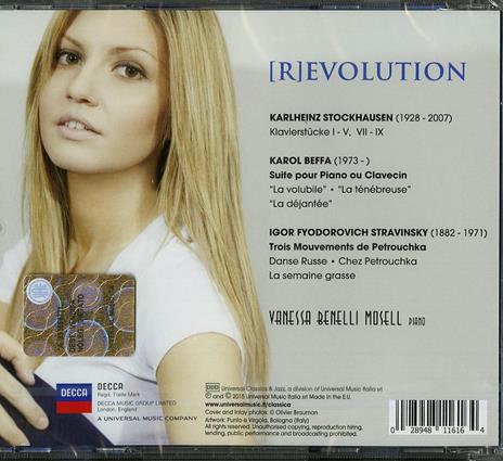 REvolution - CD Audio di Igor Stravinsky,Karlheinz Stockhausen,Karol Beffa,Vanessa Benelli Mosell - 2