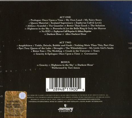 The Light Princess (Colonna sonora) - CD Audio di Tori Amos - 2