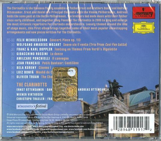 The Clarinotts - CD Audio di Andreas Ottensamer,Daniel Ottensamer,Ernst Ottensamer - 2