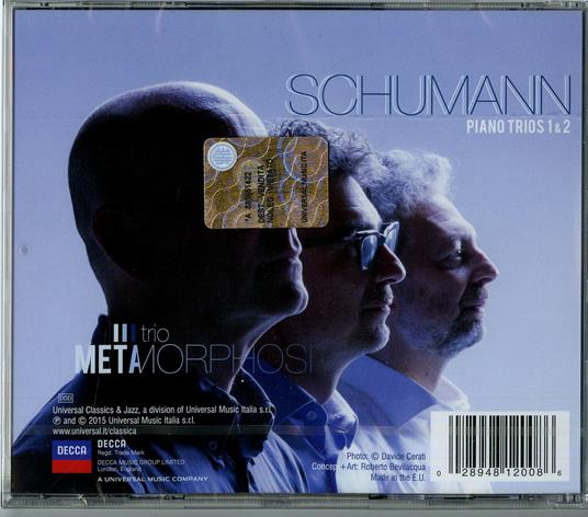 Trii con pianoforte - CD Audio di Robert Schumann,Trio Metamorphosi - 2