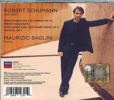 Sonate per pianoforte op.22, op.11 - Toccata op.7 - CD Audio di Robert Schumann,Maurizio Baglini - 2