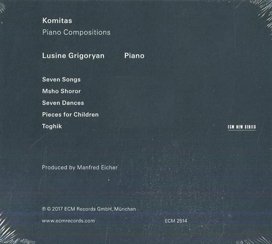 Seven Songs. Musica per pianoforte - CD Audio di Komitas - 2
