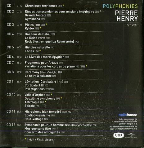 Polyphonies - CD Audio di Pierre Henry - 2