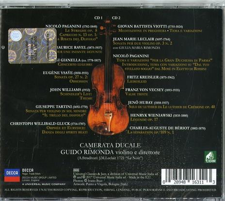 Le violon noire (Special Edition) - CD Audio di Guido Rimonda,Camerata Ducale - 2