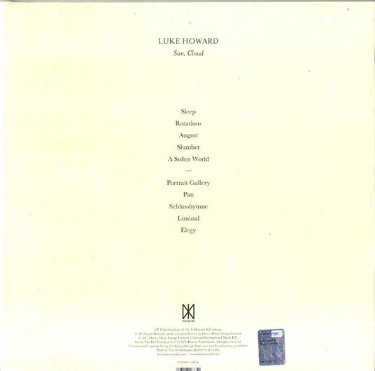 Sun, Cloud - Vinile LP di Luke Howard - 2