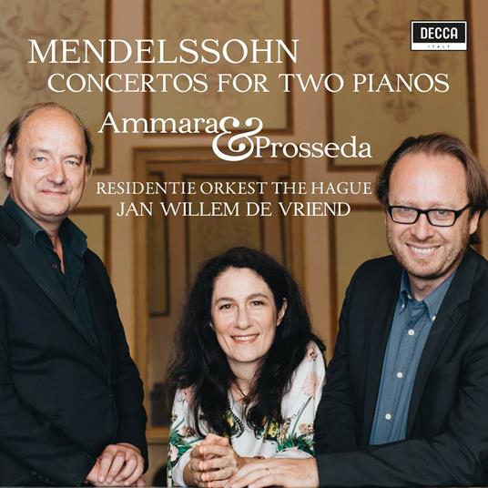 Concerti per due pianoforti MWV5, MWV6 - CD Audio di Felix Mendelssohn-Bartholdy,Roberto Prosseda,Alessandra Ammara