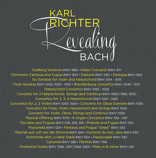 Revealing Bach - CD Audio di Johann Sebastian Bach,Karl Richter,Münchener Bach-Orchester - 2