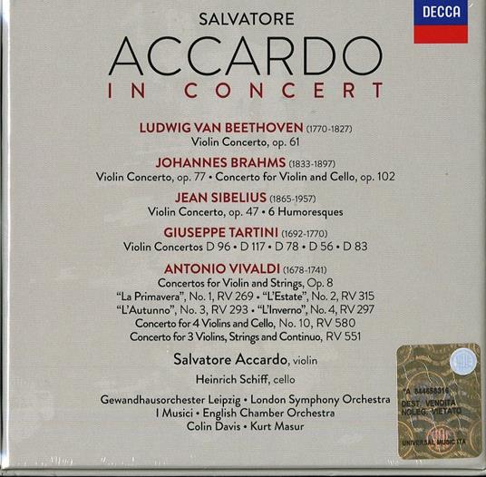 In Concert - CD Audio di Salvatore Accardo - 2