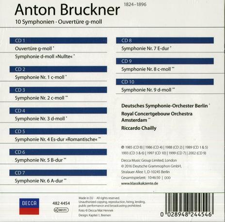 10 Sinfonie - CD Audio di Anton Bruckner - 2