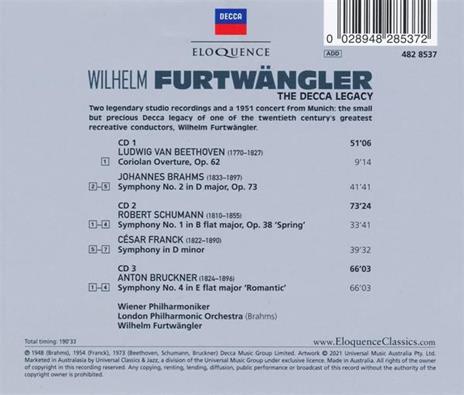 The Decca Legacy - CD Audio di Wilhelm Furtwängler - 2