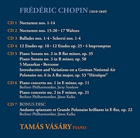 Tamas Vasary suona Chopin - CD Audio di Frederic Chopin,Tamas Vasary - 2