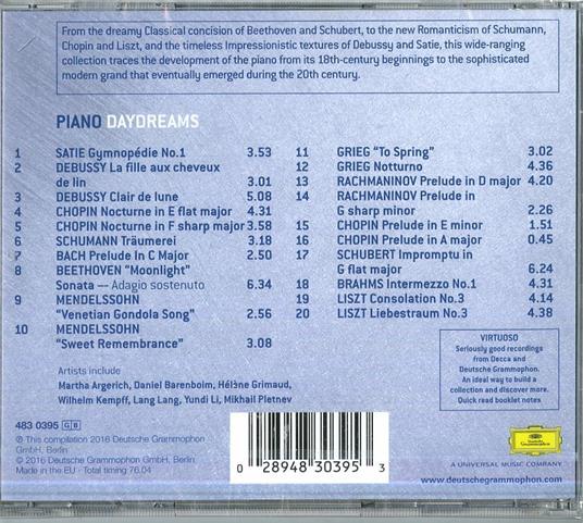 Piano Daydreams (Serie Virtuoso) - CD Audio di Martha Argerich,Emil Gilels,Daniel Barenboim - 2