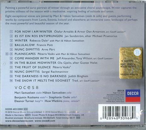 Winter - CD Audio di Voces8 - 2