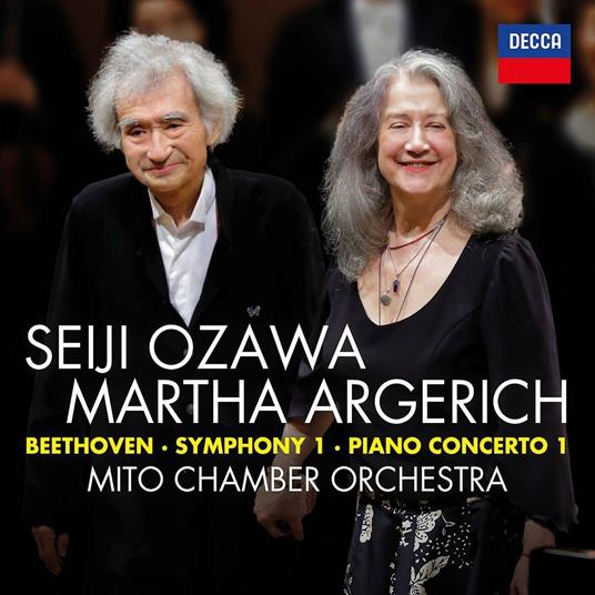 Concerto per pianoforte n.1 - Sinfonia n.1 in Do - CD Audio di Ludwig van Beethoven,Martha Argerich,Seiji Ozawa,Milwaukee Symphony Orchestra