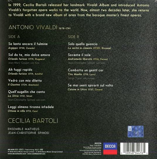 Antonio Vivaldi (Deluxe 180 gr. Vinyl Edition) - Vinile LP di Cecilia Bartoli,Antonio Vivaldi,Jean-Christophe Spinosi,Ensemble Matheus - 2