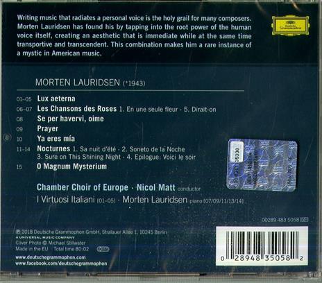 Light Eternal (Lux Aeterna) - CD Audio di Chamber Choir of Europe,Morten Lauridsen - 2