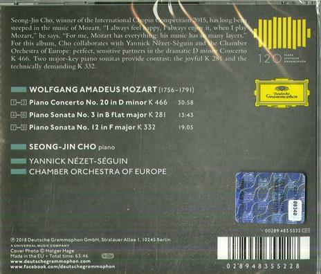 Concerto per pianoforte K466 - Sonata K281 & K332 - CD Audio di Wolfgang Amadeus Mozart,Chamber Orchestra of Europe,Yannick Nezet-Seguin,Seong-Jin Cho - 2