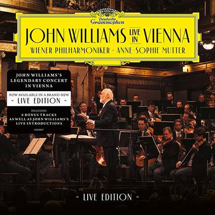 Live in Vienna (Live Edition with Bonus Tracks) - CD Audio di John Williams,Anne-Sophie Mutter,Wiener Philharmoniker