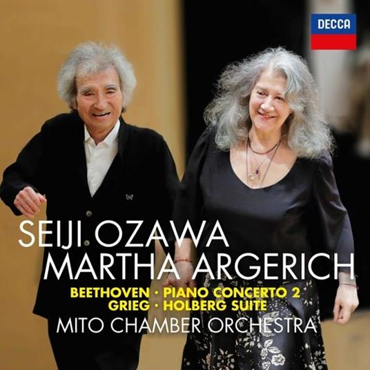 Concerto per pianoforte n.2 / Holdberg Suite - CD Audio di Ludwig van Beethoven,Edvard Grieg,Martha Argerich,Seiji Ozawa,Mito Chamber Orchestra