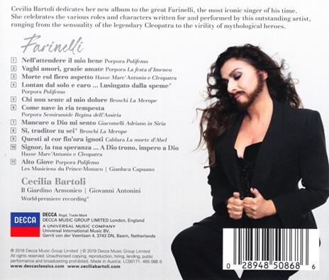 Farinelli - CD Audio di Cecilia Bartoli - 2