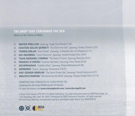 Drop That Contained The Sea - CD Audio di Christopher - The Royal Philharmonic Orchestra Tin