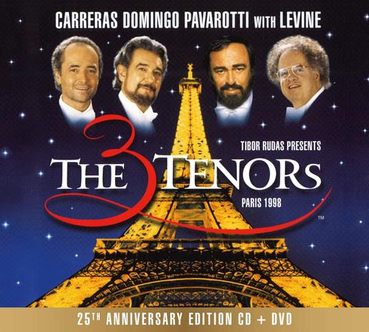 The Three Tenors Paris '98 (25th Anniversary Edition) - CD Audio + DVD di Placido Domingo,Luciano Pavarotti,José Carreras