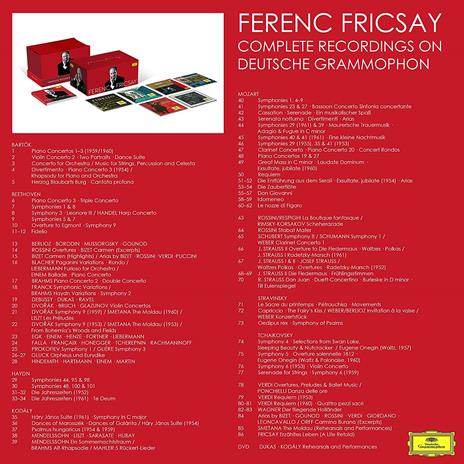 Complete Recordings on Deutsche Grammophon (86 CD + DVD) - CD Audio + DVD di Ferenc Fricsay - 3
