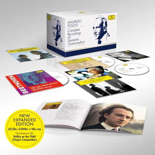 Complete Regordings on DG (Expanded Edition: 62 CD + 2 DVD + 1 Blu-ray) - CD Audio + DVD + Blu-ray di Maurizio Pollini