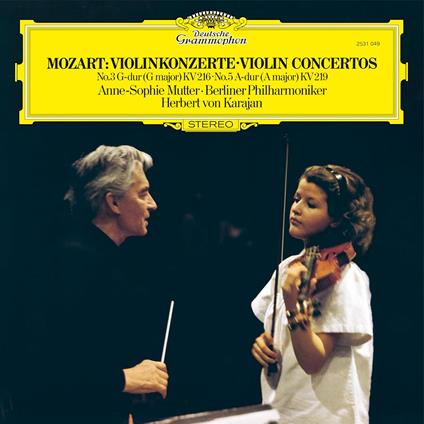 Concerto per violino n.3 & n.5 - Vinile LP di Wolfgang Amadeus Mozart,Herbert Von Karajan,Anne-Sophie Mutter
