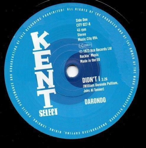 Didn't I/Saving My Love - Vinile 7'' di Darondo