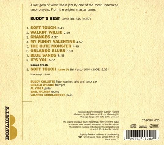 Buddy's Best - CD Audio di Buddy Collette - 2